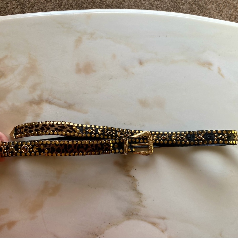 Kippys GLAM Swarovski Cheetah Belt - 43 1/2”